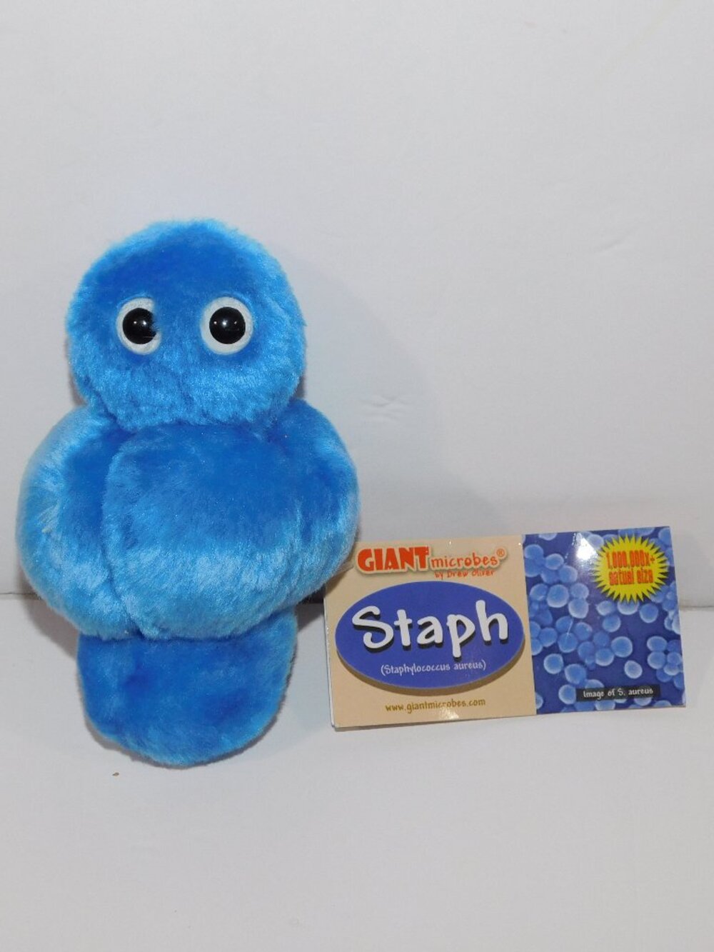 Giant Microbes Staph Infection 6" Blue Plush NEW Staphylococcus Aureus